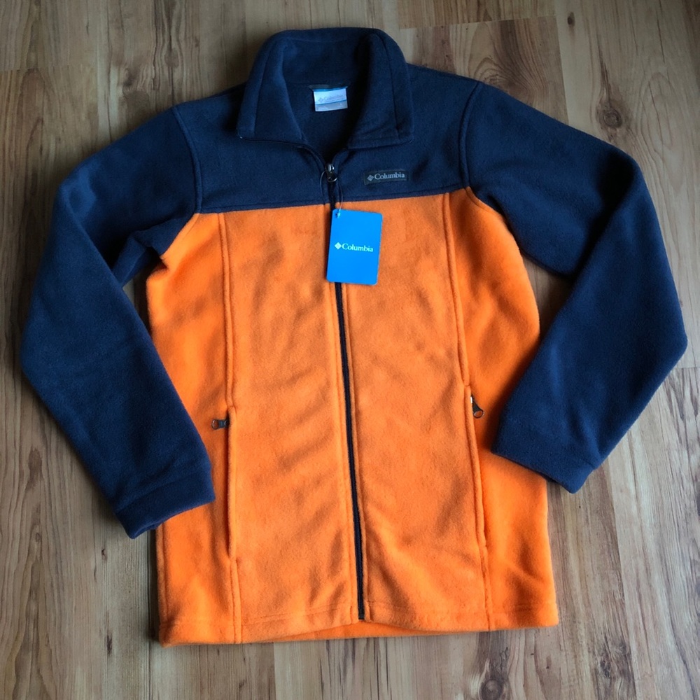 NEW COLUMBIA FLEECE JACKET Granite Mountain II Fleece Full Zip Large Kids